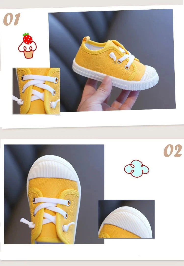 Kids Boys Lace-up Casual Canvas Shoes/Sneakers childrensterritory