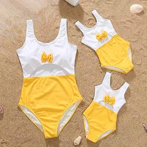 Matching Mommy And Me Designer Swimsuit Bikini Set