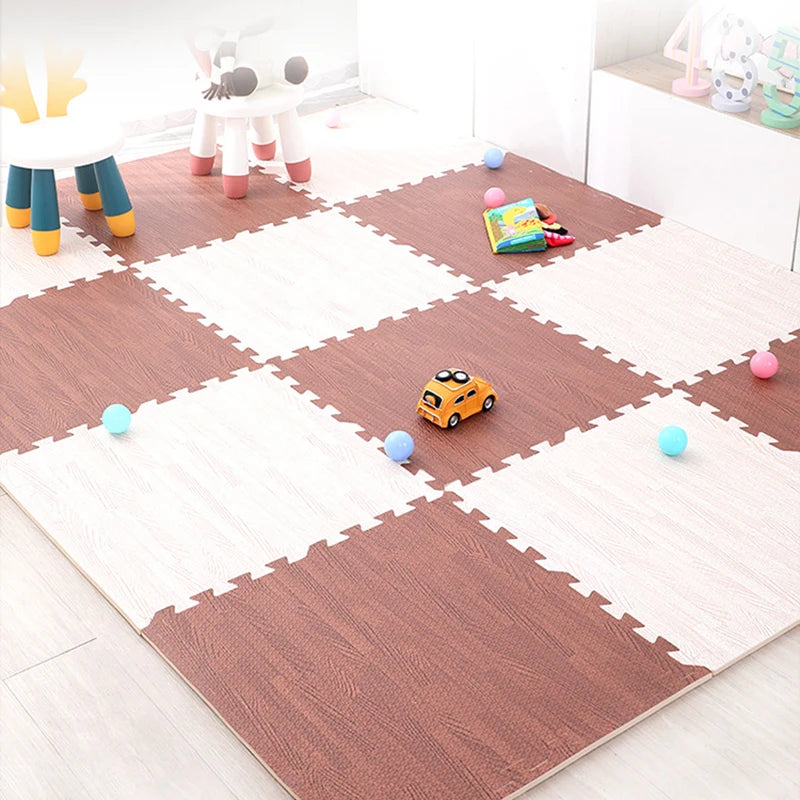 Wood Grain Interlocking Baby Play Mat 30*30cm childrensterritory