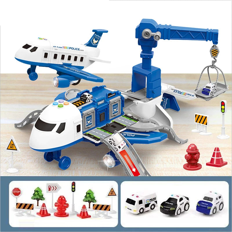 Kids Large Music Story Simulation Aircraft Track Inertia Toy childrensterritory
