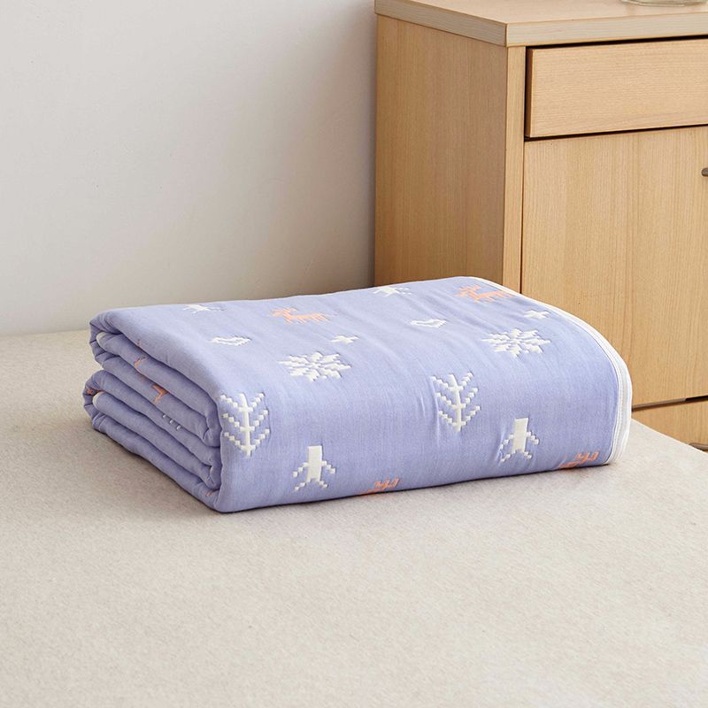 6 Layer Cotton Muslin Baby Blankets Carriage Quilt childrensterritory