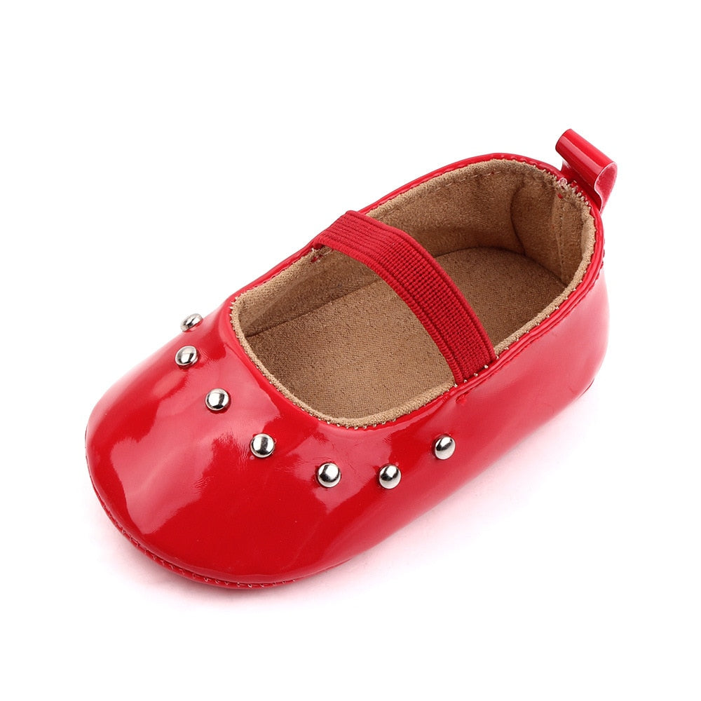 PU leather Baby Girls First Walkers Party Shoes childrensterritory