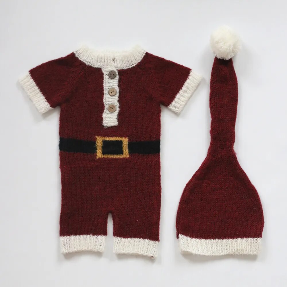 Newborn Santa Costume Photography Prop for Christmas childrensterritory