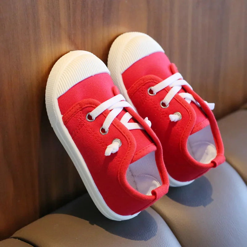 Kids Boys Lace-up Casual Canvas Shoes/Sneakers childrensterritory