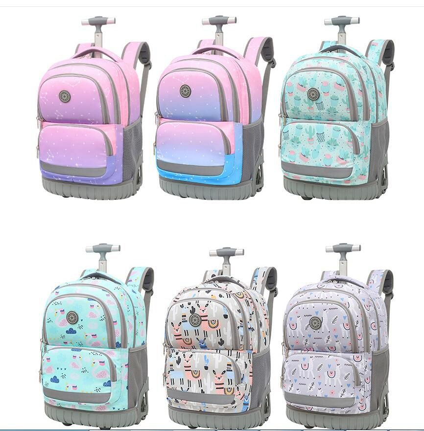 Durable Kids/Teen School Rolling Backpacks Travel Trolley Bag childrensterritory