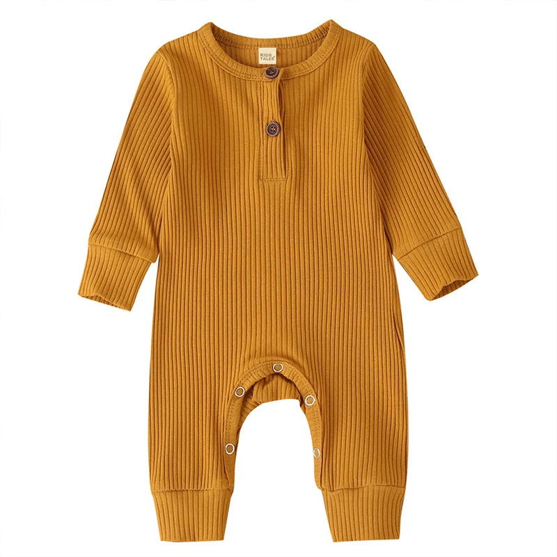 Baby Boys/Girls Long Sleeve Cotton Romper