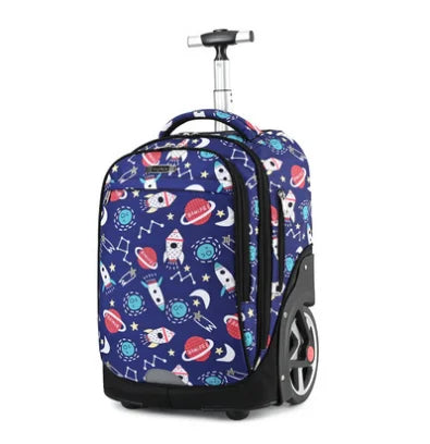 Waterproof Printed Wheeled Backpack For Kids/Adults