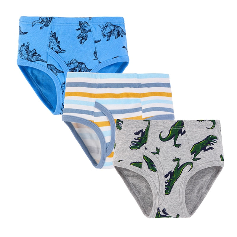 3pcs/lot Kids Boys Cartoon Printed Briefs Underpants childrensterritory