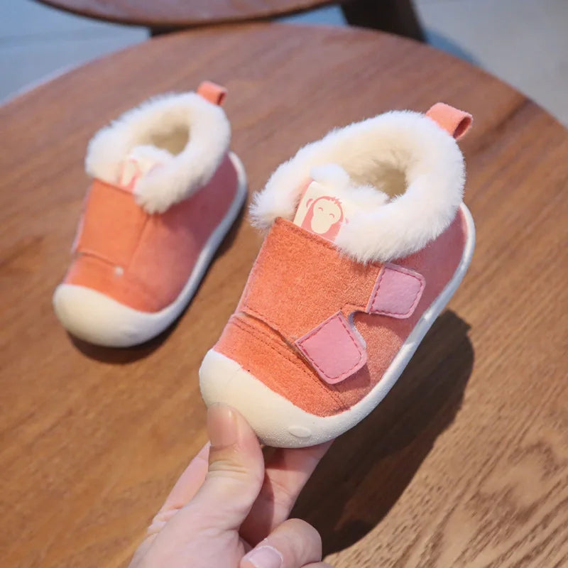 Warm Plush Baby Girls Boys Soft Bottom Snow Boots childrensterritory