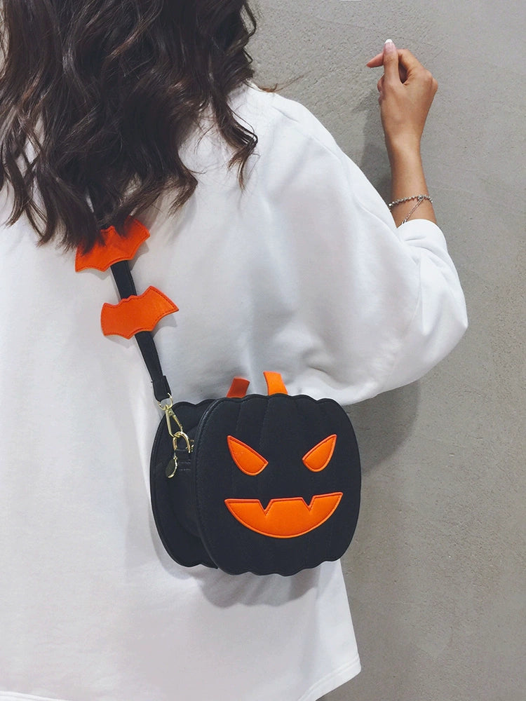 Girls Halloween Pumpkin style Shoulder Bag Pouch Tide childrensterritory