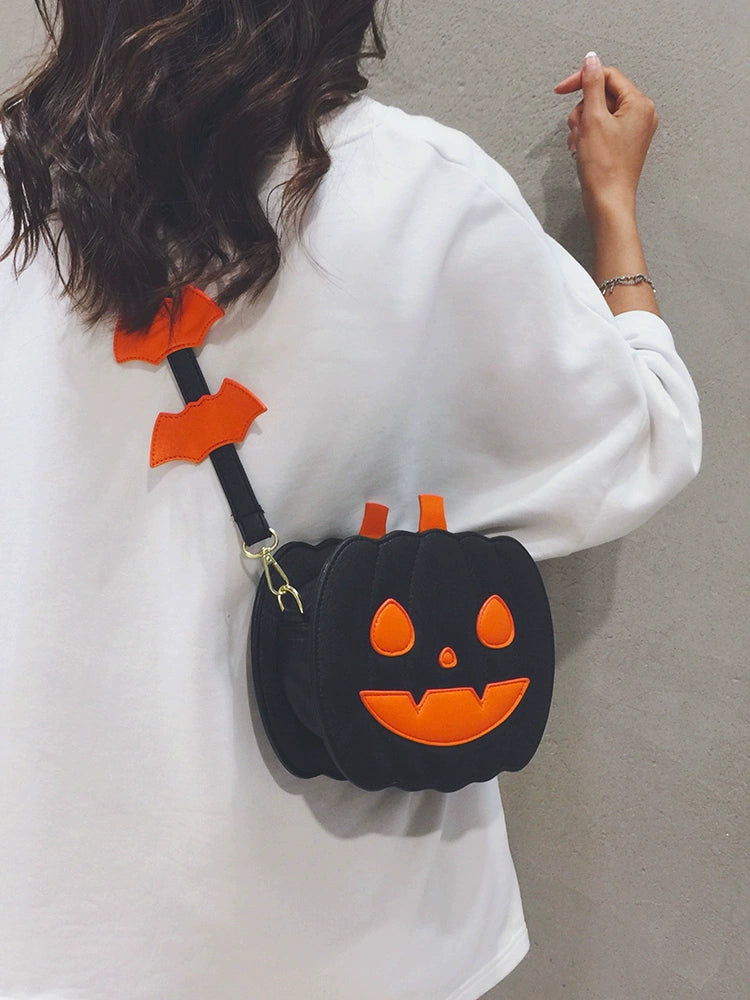 Girls Halloween Pumpkin style Shoulder Bag Pouch Tide childrensterritory