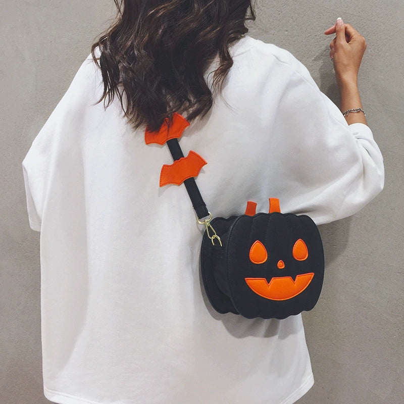 Girls Halloween Pumpkin style Shoulder Bag Pouch Tide childrensterritory