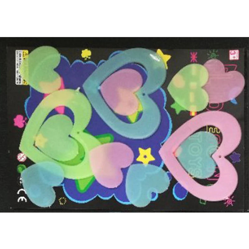 Glow in the dark Cartoon Butterfly Stars Wall Decals childrensterritory