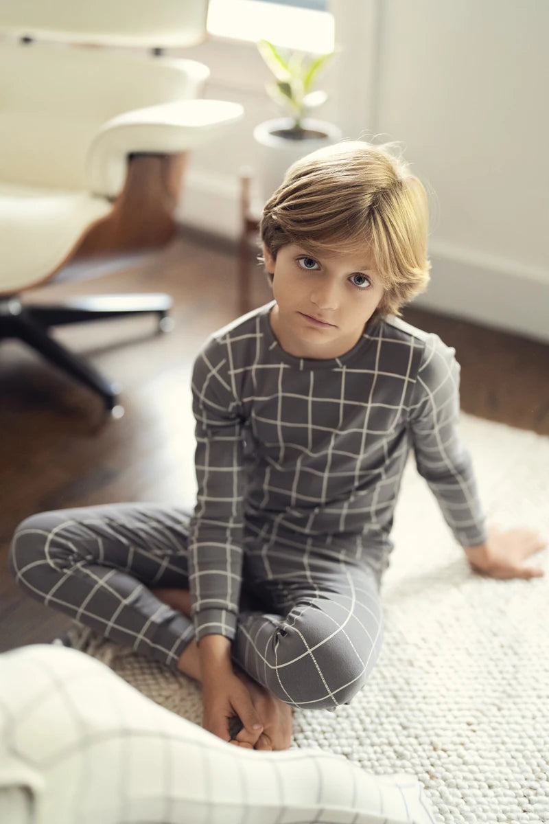 Unisex Baby and Kids Matching Plaid Outfit Sets childrensterritory