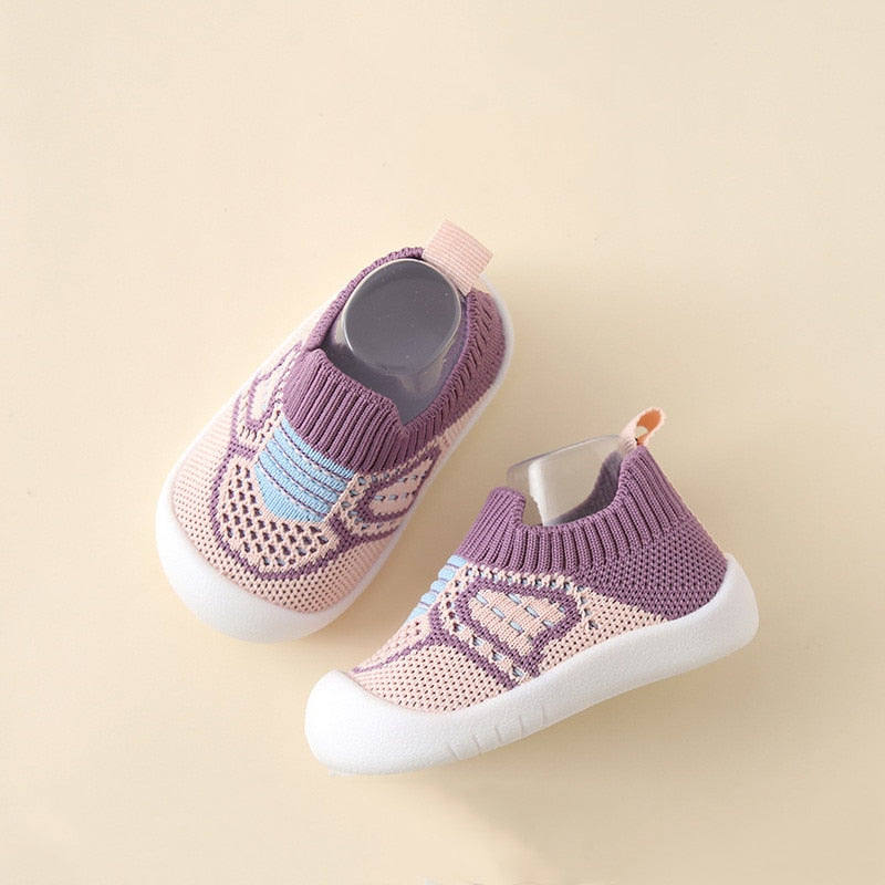 Infant Crib Floor Socks with Rubber Sole for Girls and Boys childrensterritory