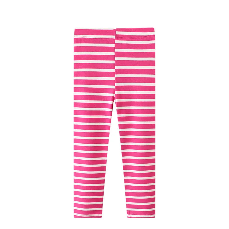 Kids Girls Colorful Striped Pencil Leggings Trousers