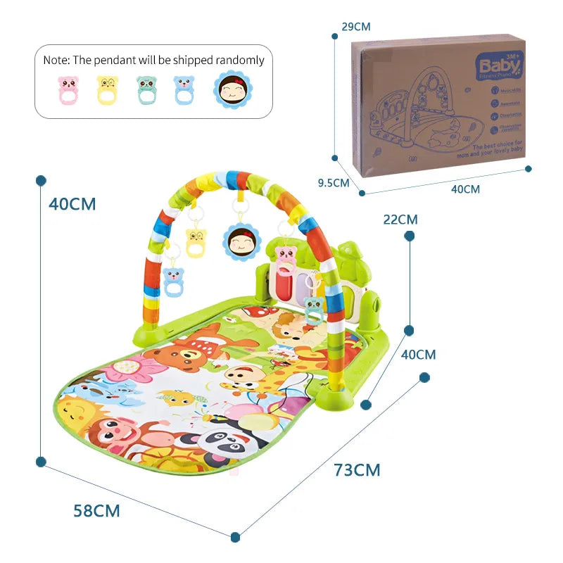Musical Pedal Piano Baby Fitness Game Mat childrensterritory