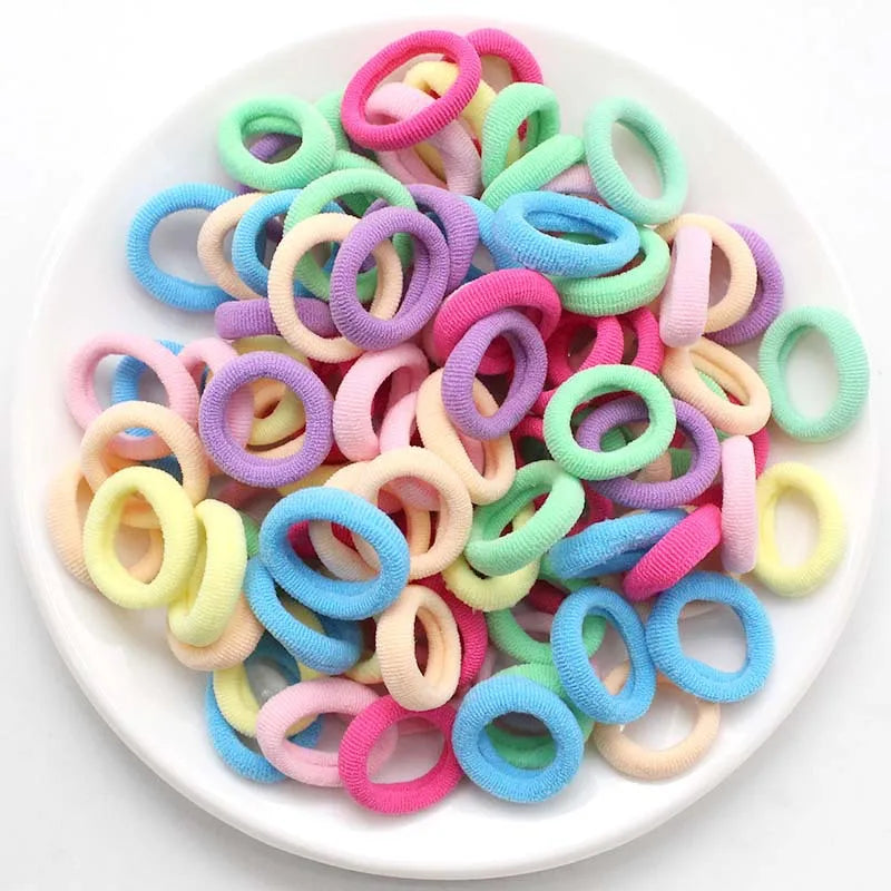 100/300/500 pcs Colorful Elastic Hair Bands for Girls childrensterritory