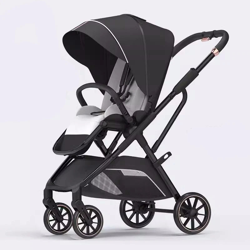 Portable High Landscape One Hand to Recline Baby Stroller