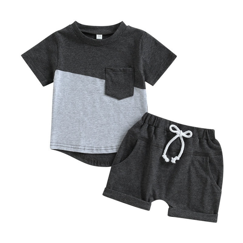 Baby Boys Short Sleeve Tops and Shorts Set for Summer childrensterritory