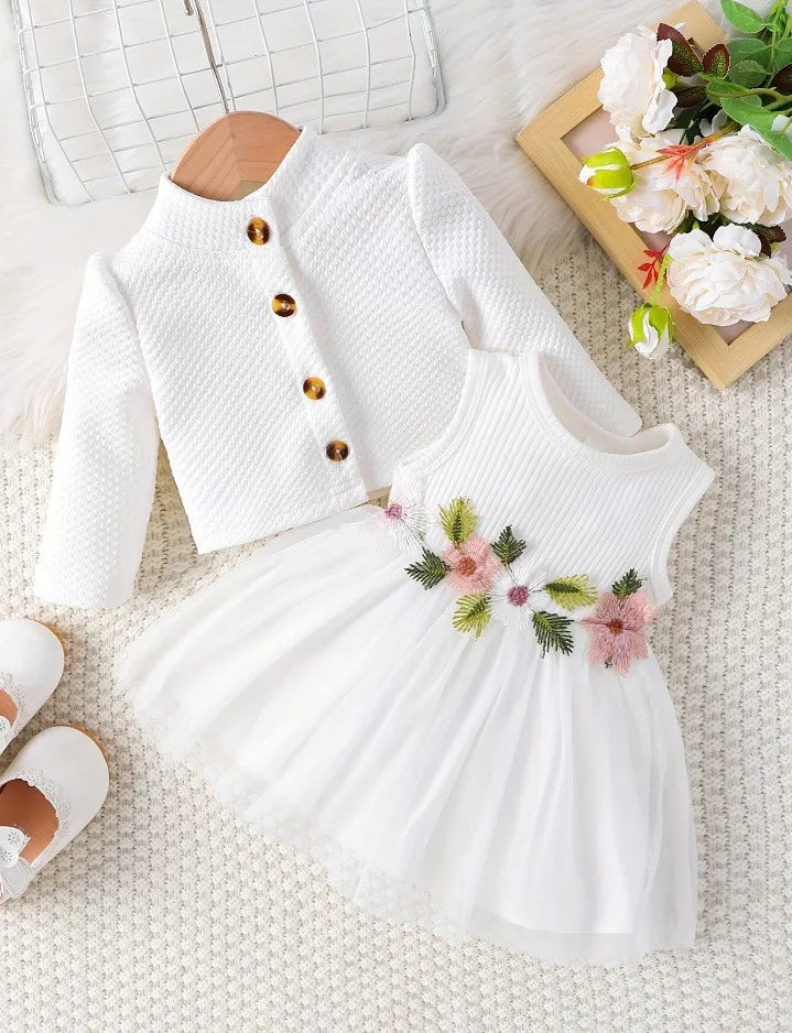 Baby Girl 2pc Birthday Party Dresses Set