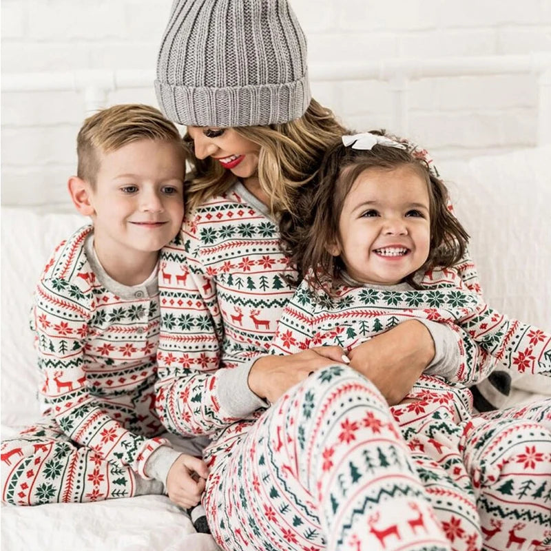 Printed Matching Christmas Sleepwear for Kids/Adults childrensterritory