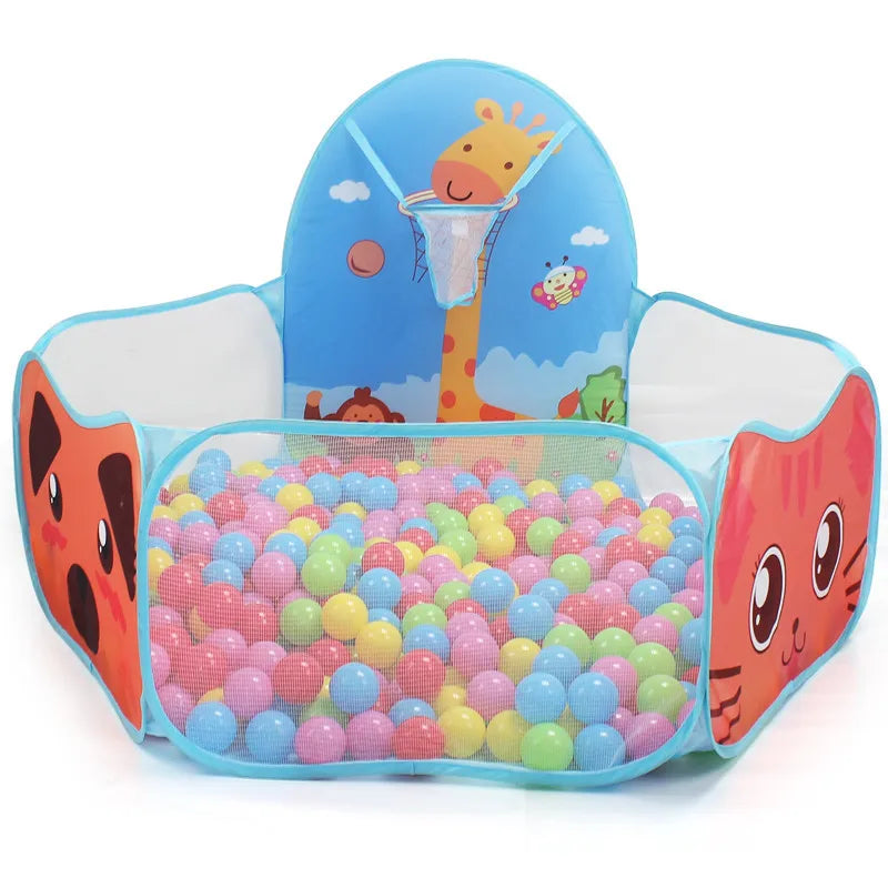 Portable Ball Pit Play Tent with Basket Toy for Baby childrensterritory