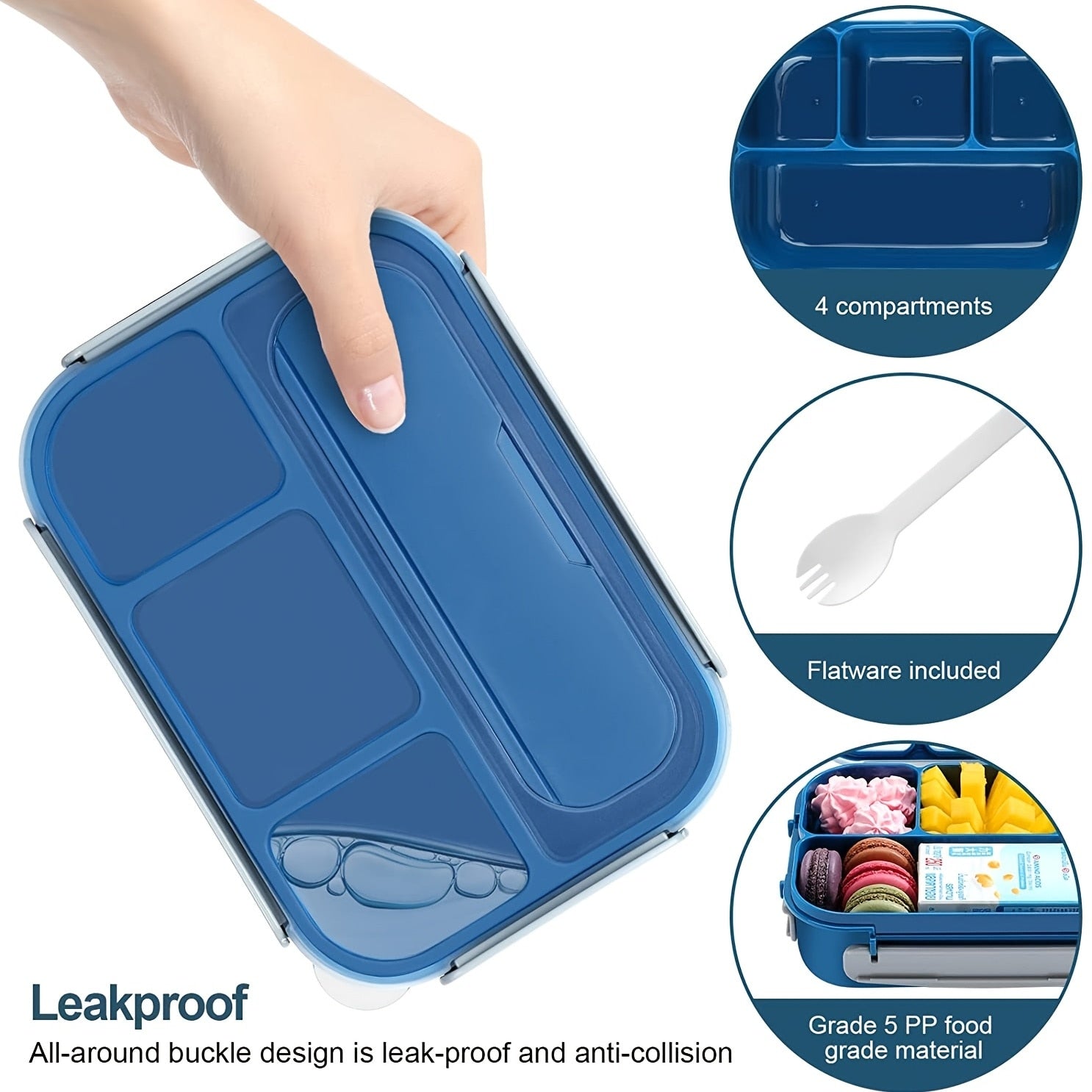 Insulated Kids Plastic Food Container, 1 Piece Lunch Box childrensterritory