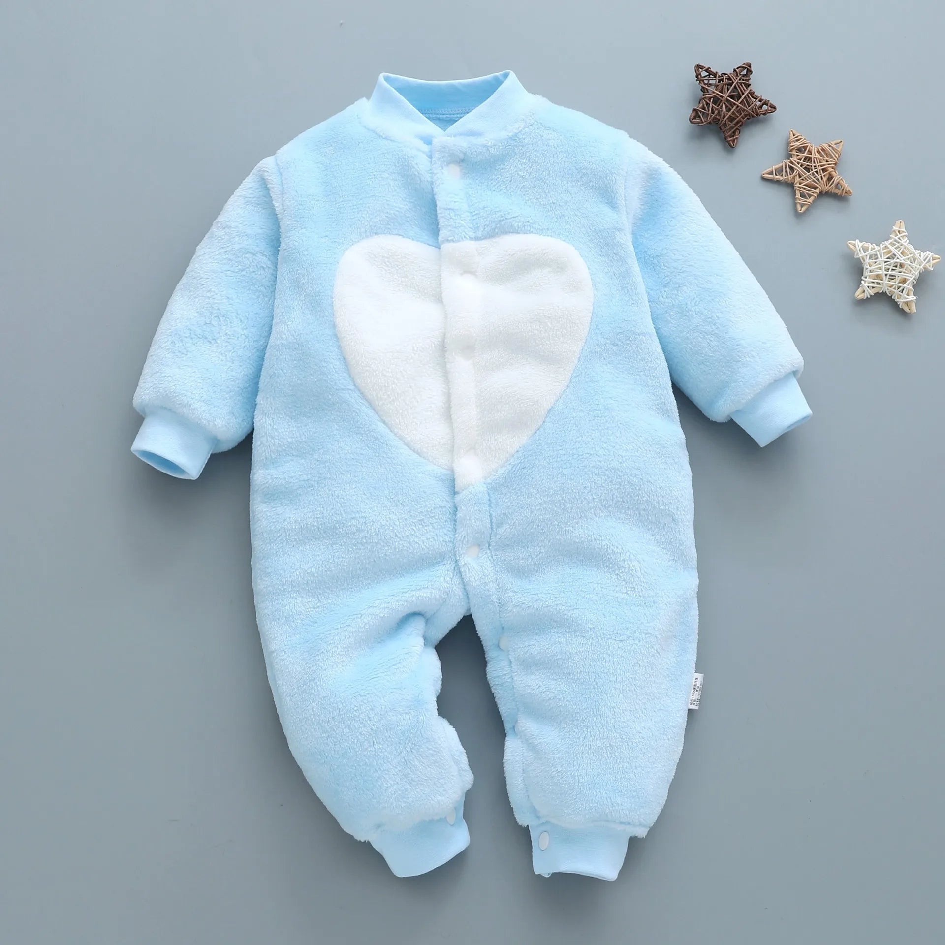 Baby Kids Long Sleeves Soft Winter Bodysuits childrensterritory