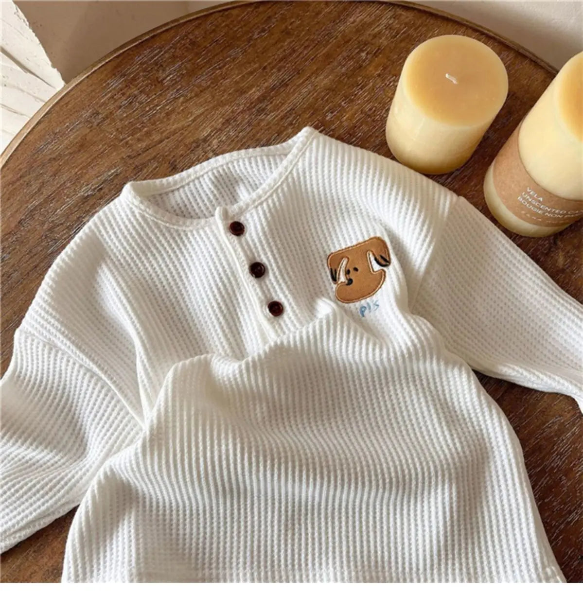 Kids Cartoon Design Long Sleeves Winter T-Shirts childrensterritory