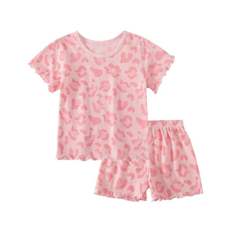 Printed 2pcs/set Toddler Girls Top and Pajama Set Home Wear childrensterritory