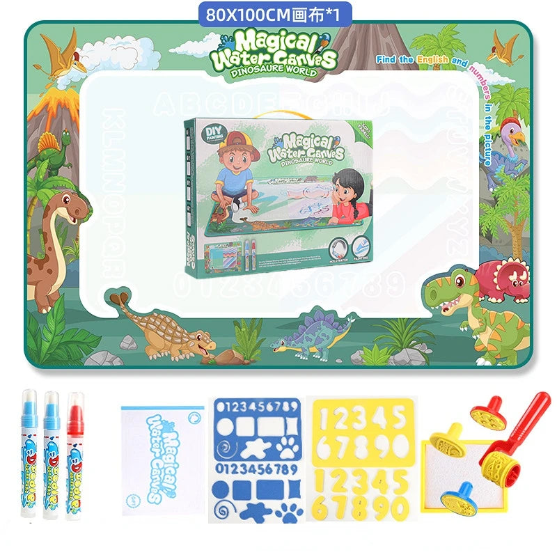 100x80CM Magic Water Drawing Mat With Reusable Magic Pens childrensterritory
