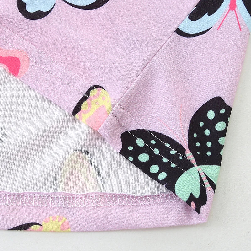Colorful Butterfly Print Kids Girls&