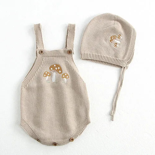 Baby Girl Hollow Out Knitwear Outfit Set