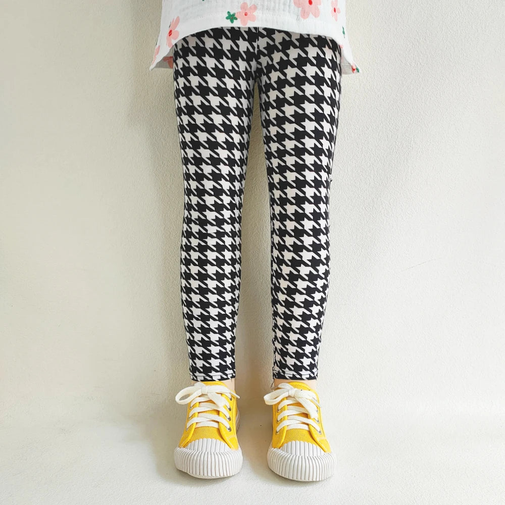 Kids Girl Floral Print Slim Fit Leggings/Trousers childrensterritory