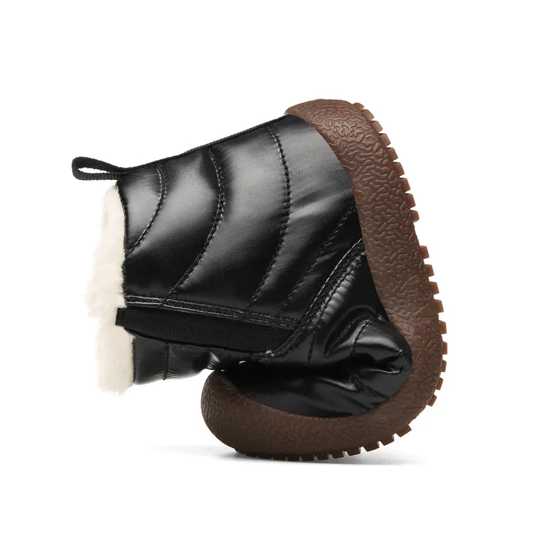 Warm Plush Leather Winter Snow Boots for KIds childrensterritory