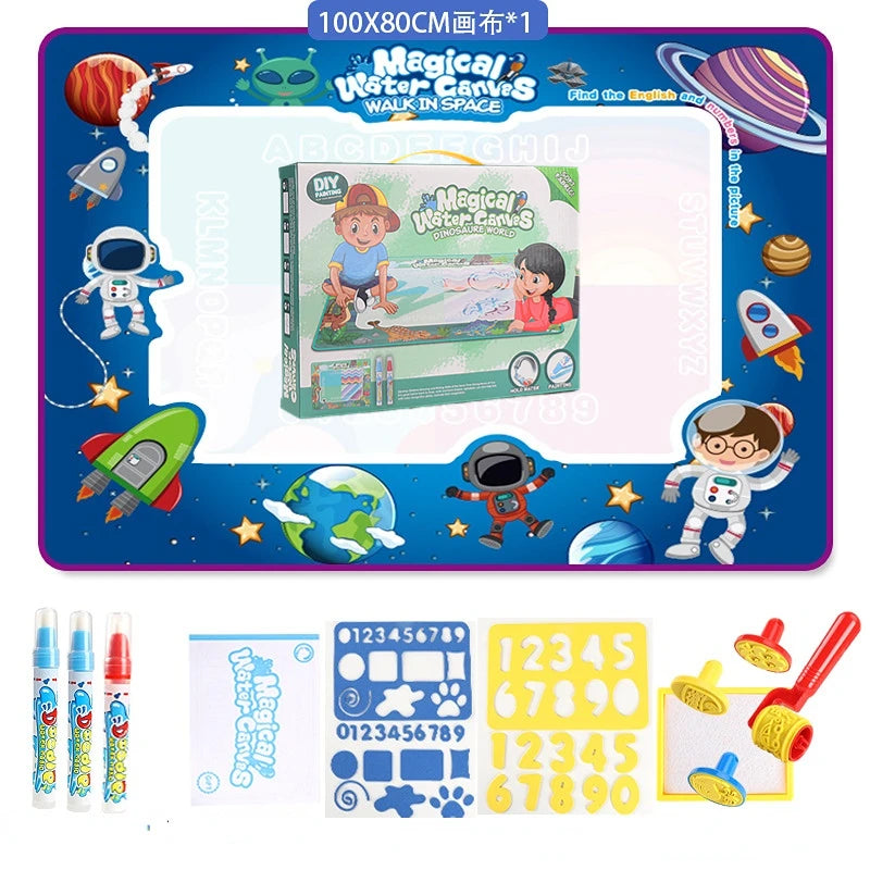 100x80CM Magic Water Drawing Mat With Reusable Magic Pens childrensterritory