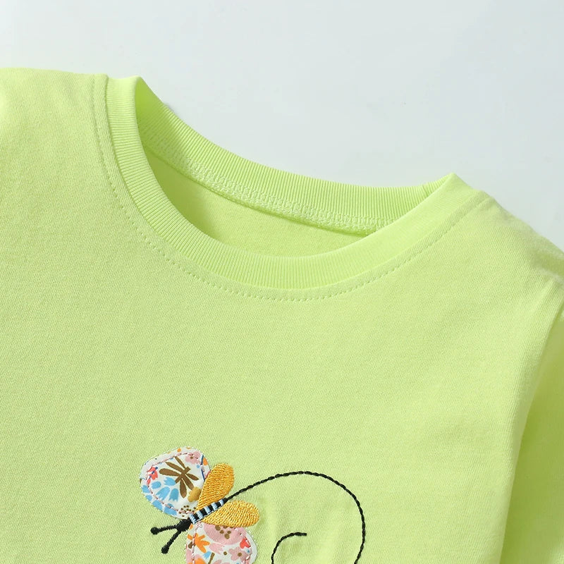 Girls Cartoon Design Full Sleeves T- Shirts And Leggings Set childrensterritory