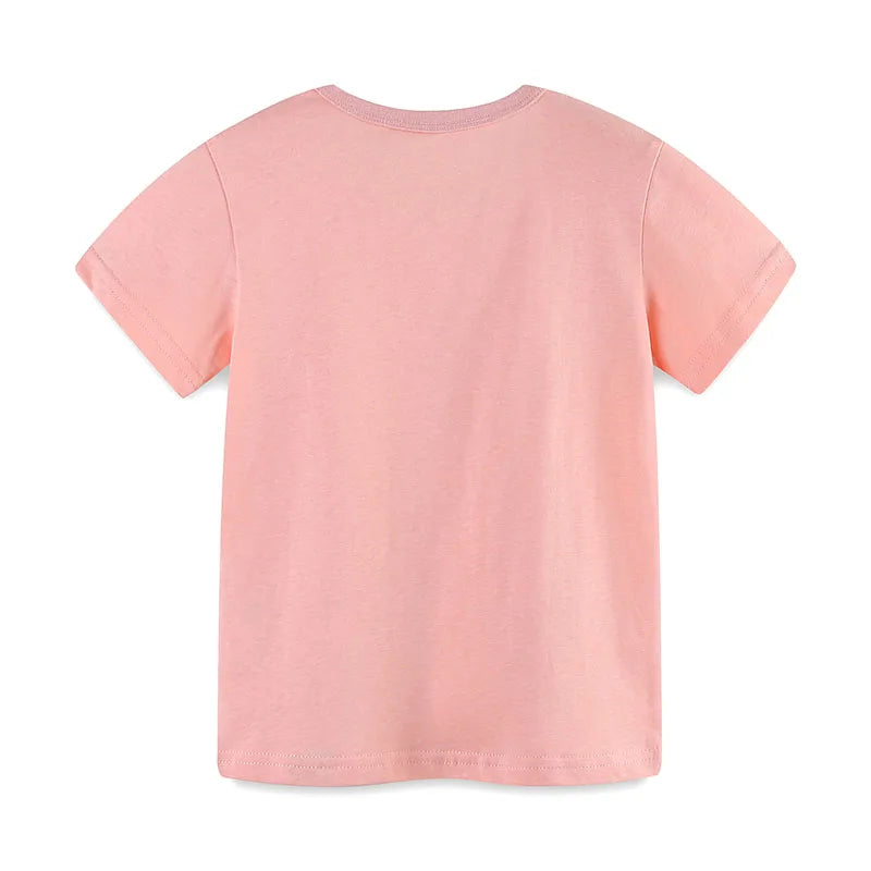 Toddler Girls Cute Cartoon Animals Design Cotton T-Shirts childrensterritory