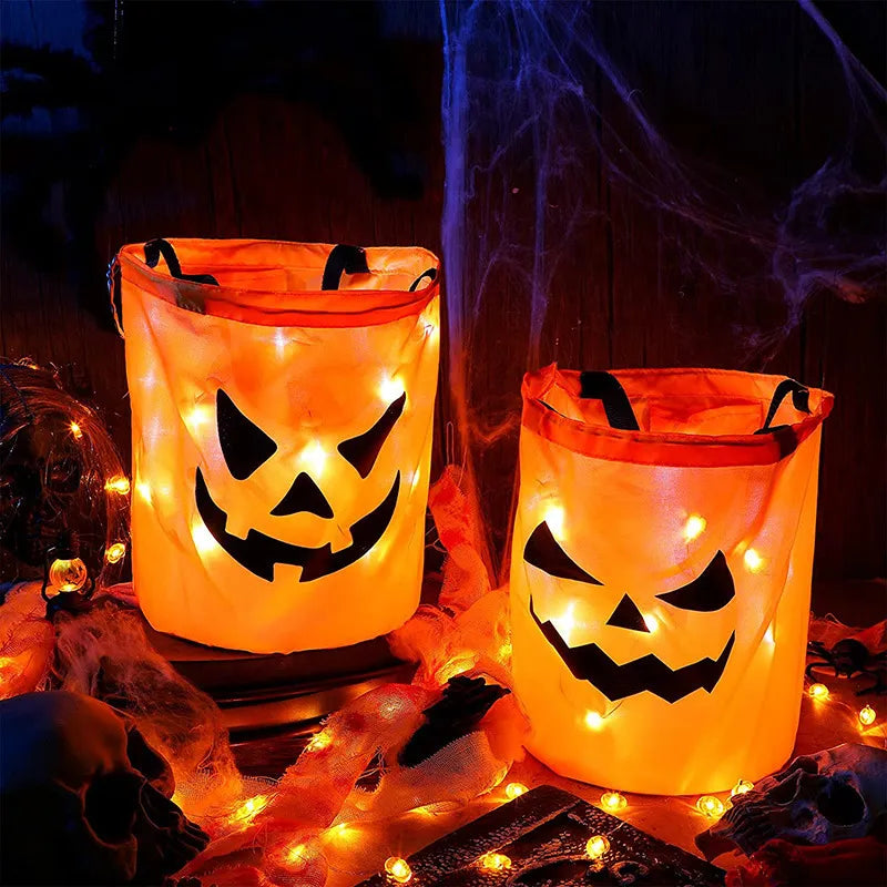 LED Light Halloween Trick or Treat Bucket Gift Basket childrensterritory