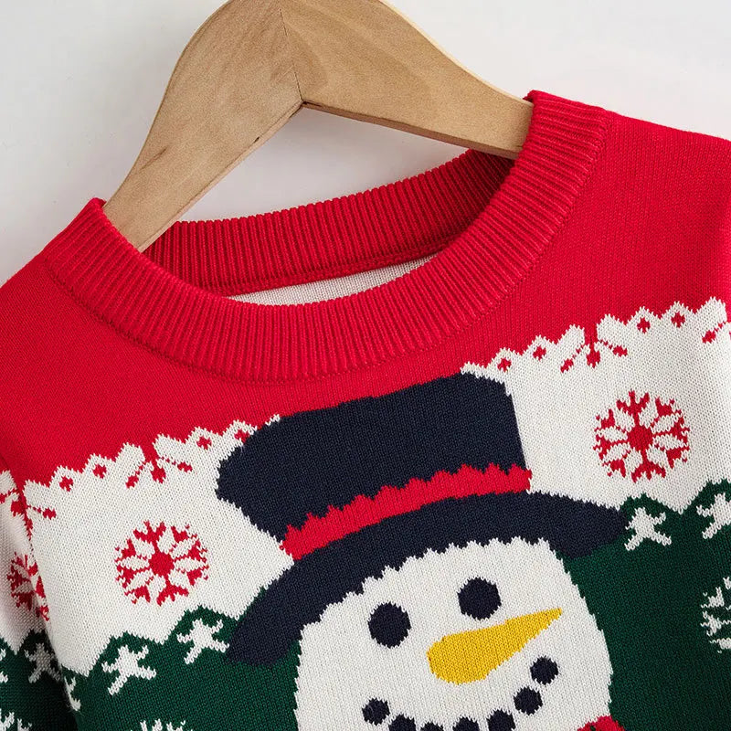 Kids’ Christmas Design Long-Sleeved Winter Sweater
