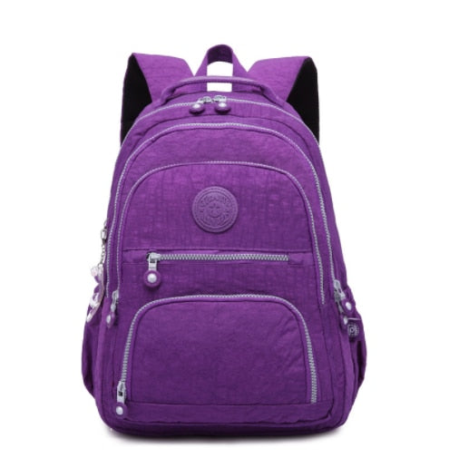 Teenage Girls Casual Large Nylon School Backpack childrensterritory