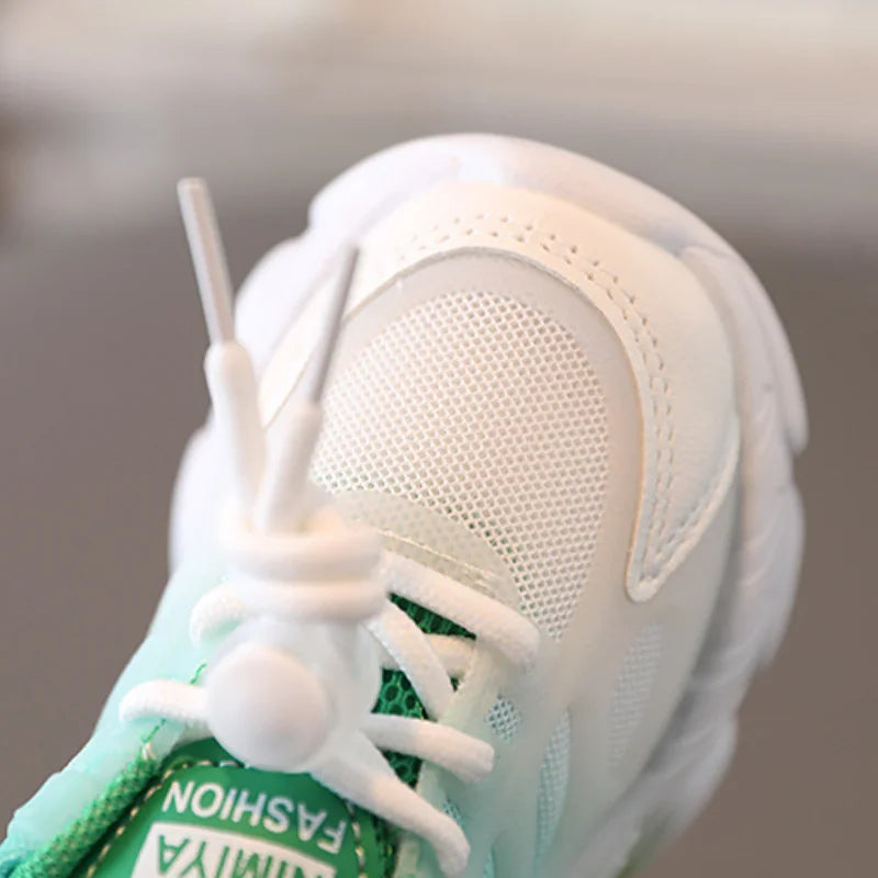 Kids Unisex Gradient Color Breathable Sports Sneakers