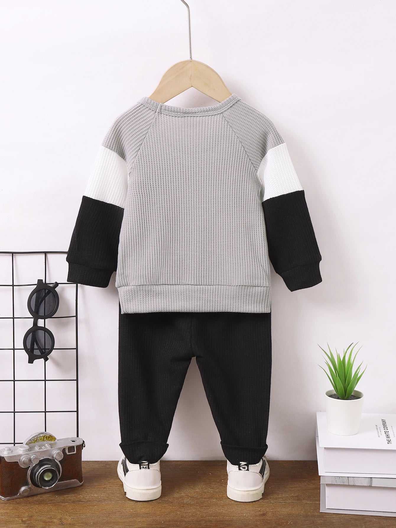 Infant Boy Long Sleeve 2PCS Spring & Autumn Outfit Set