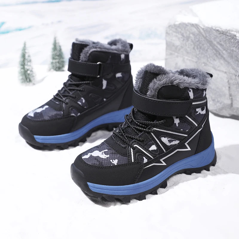 Kids’ Fur-Accented Stylish Casual Shoes childrensterritory