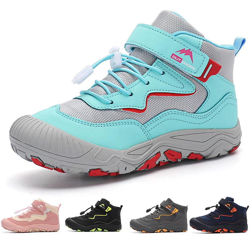 Kids New Designer Velcro High Top Climbing Shoes