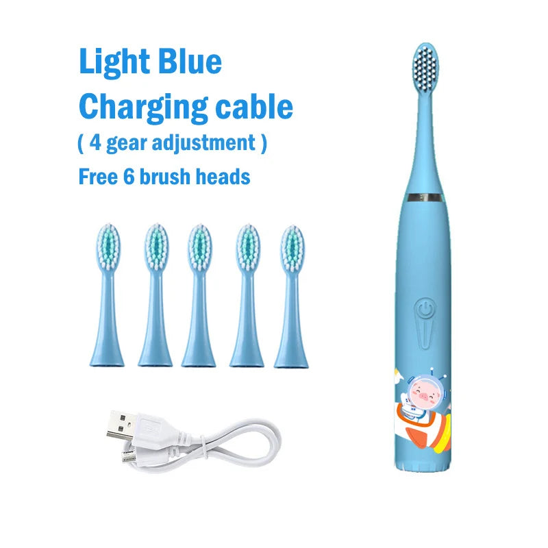 Smart Rechargeable Kids Sonic Electric Toothbrush childrensterritory