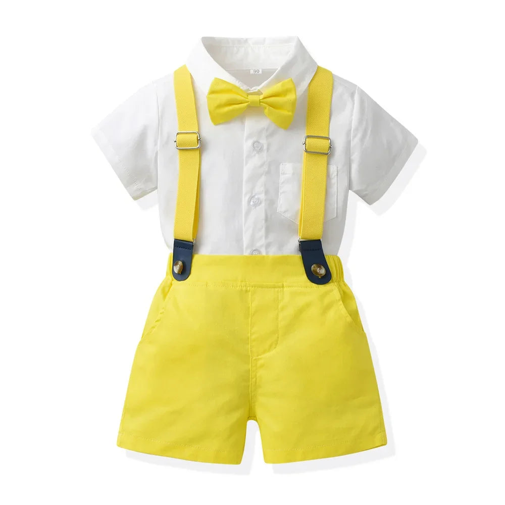 Little Boys Elegant Gentlemen Clothes Sets for Birthday Party