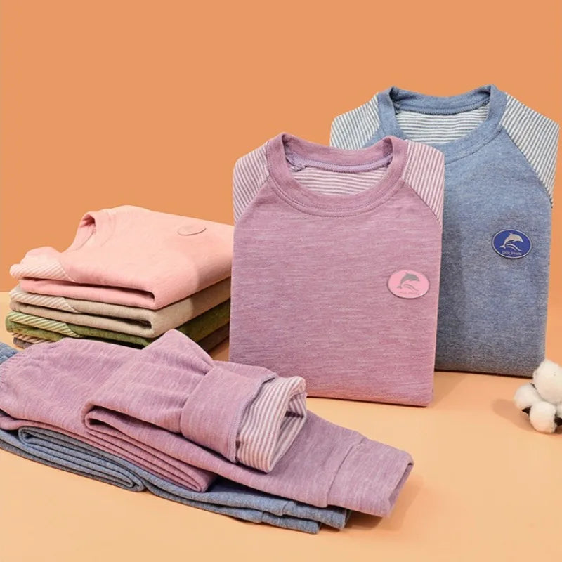 Kids Boys Girls Breathable Thermal Homeware Set