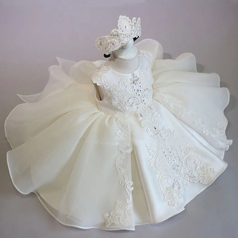 Baby/Kids Girls Bow Design Tulle Prom/Birthday Party Dresses